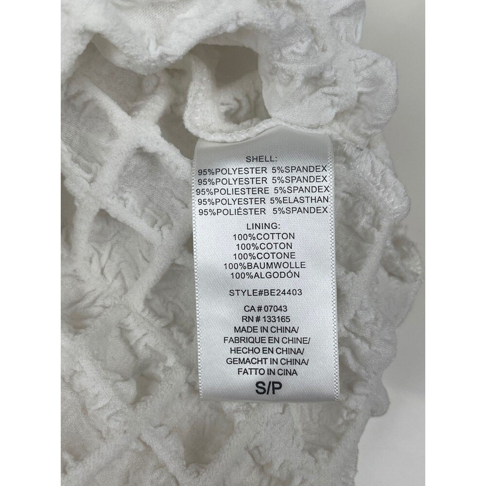 Eri + Ali Anthropologie Bubble Puff-Sleeve Top Textured Minimalist Sz S - Picture 12 of 14